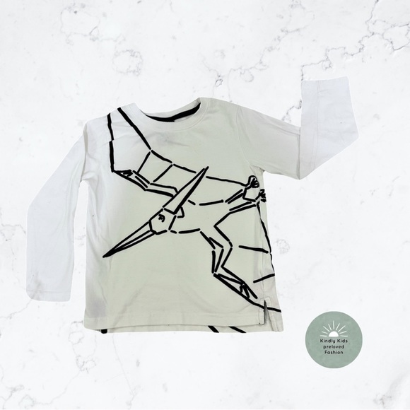 Fierce Frank | Size 4 EUC Long sleeve pterodactyl t-shirt - Picture 1 of 3